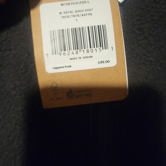 The North Face Royal Arch Men’s Full-Zip Fleece Vest Large Black - Picture 5 of 5